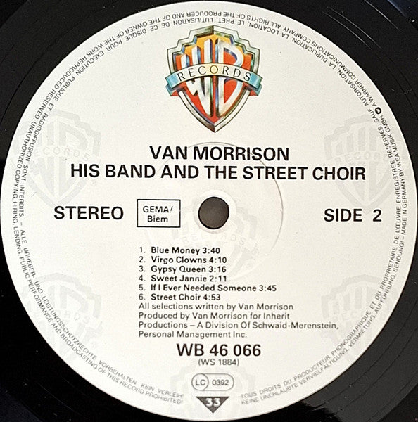 Van Morrison - His Band And The Street Choir