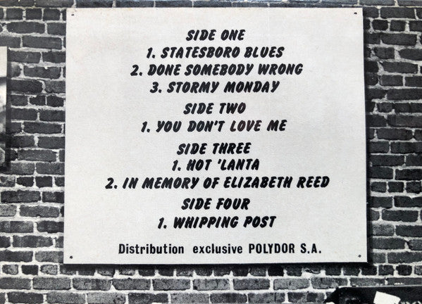 The Allman Brothers Band - The Allman Brothers Band At Fillmore East
