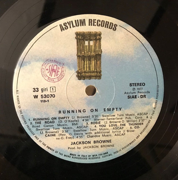 Jackson Browne - Running On Empty