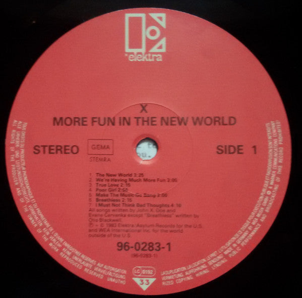 X - More Fun In The New World
