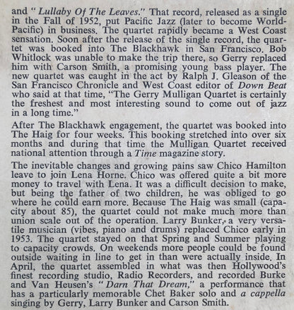 Gerry Mulligan - The Genius Of Gerry Mulligan