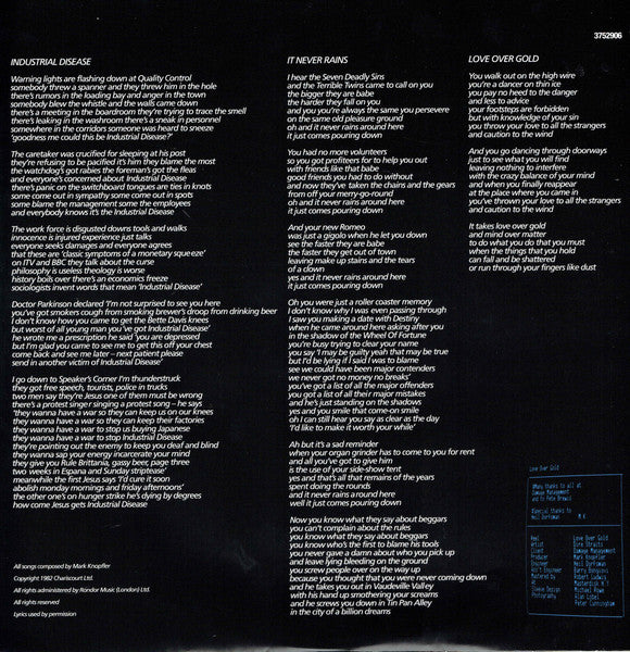 Dire Straits - Love Over Gold (nuovo)