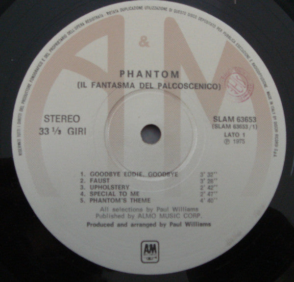 Various - Phantom Of The Paradise (Il Fantasma Del Palcoscenico)