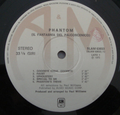 Various - Phantom Of The Paradise (Il Fantasma Del Palcoscenico)
