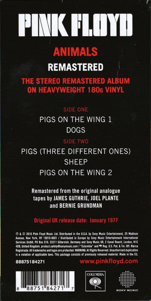 Pink Floyd - Animals (nuovo)