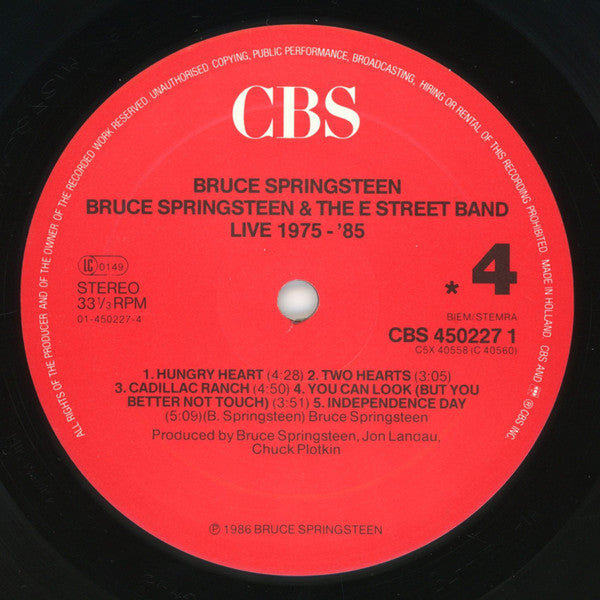 Bruce Springsteen & The E-Street Band - Live/1975-85 (box)