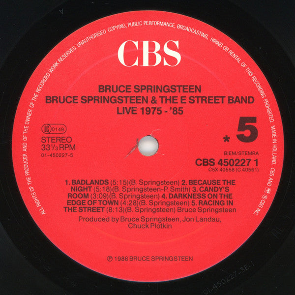 Bruce Springsteen & The E-Street Band - Live/1975-85 (box)