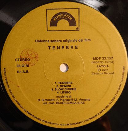 Claudio Simonetti - Tenebre (Colonna Sonora Originale)