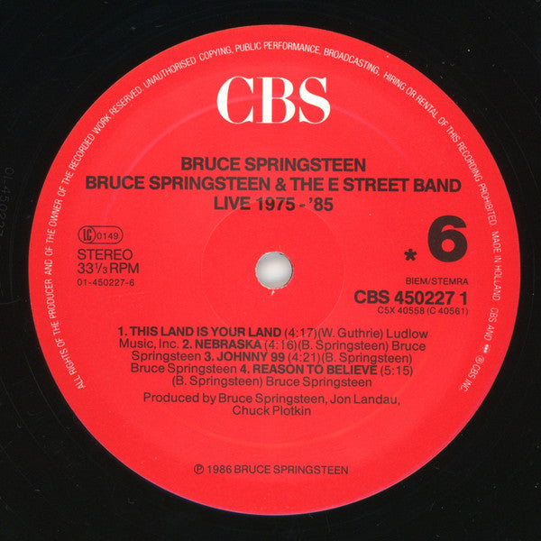Bruce Springsteen & The E-Street Band - Live/1975-85 (box)