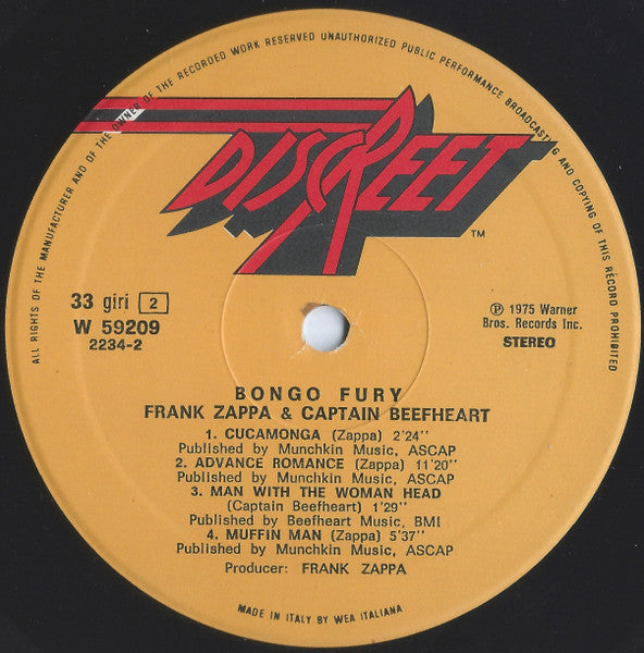 Frank Zappa - Bongo Fury