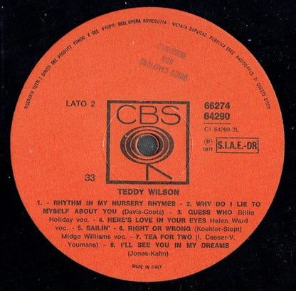 Teddy Wilson - Blues In C Sharp Minor