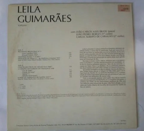 Leila Guimarães - Villa-Lobos - Melodias Populares