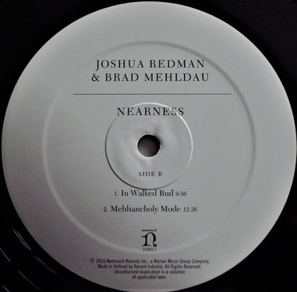 Joshua Redman & Brad Mehldau ‎– Nearness