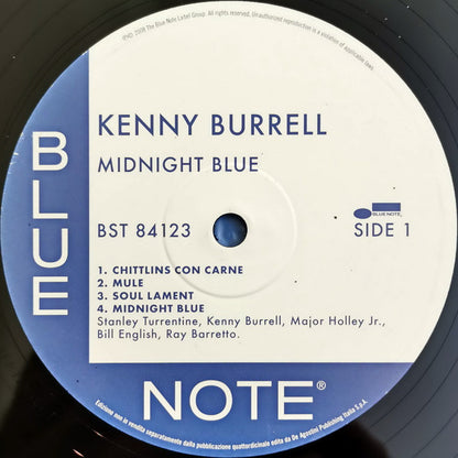 Kenny Burrell With Stanley Turrentine / Major Holley Jr / Bill English / Ray Barretto – Midnight Blue