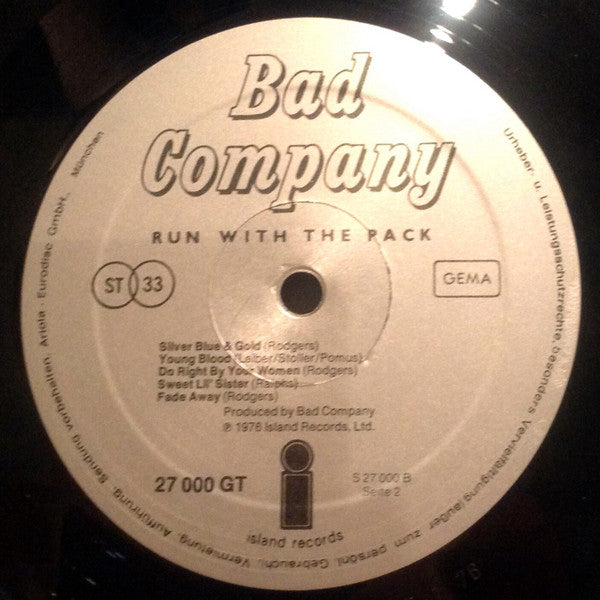 Bad Company - Run With The Pack