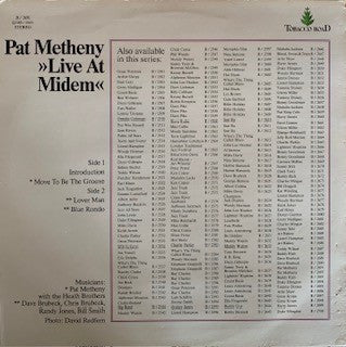 Pat Metheny - Live At Midem