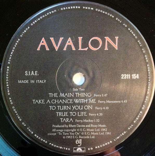 Roxy Music - Avalon