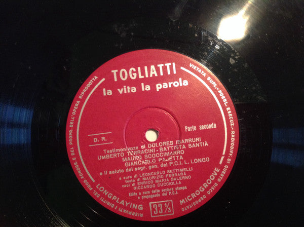 Palmiro Togliatti - La Vita La Parola