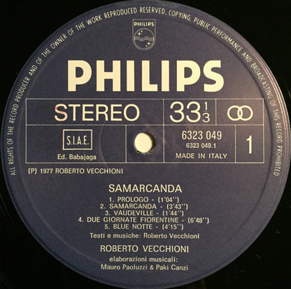 Roberto Vecchioni - Samarcanda