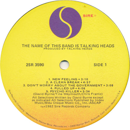 Talking Heads - The Name Of This Band Is Talking Heads