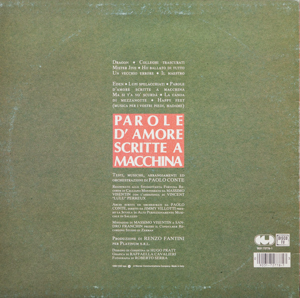 Paolo Conte - Parole D'Amore Scritte A Macchina