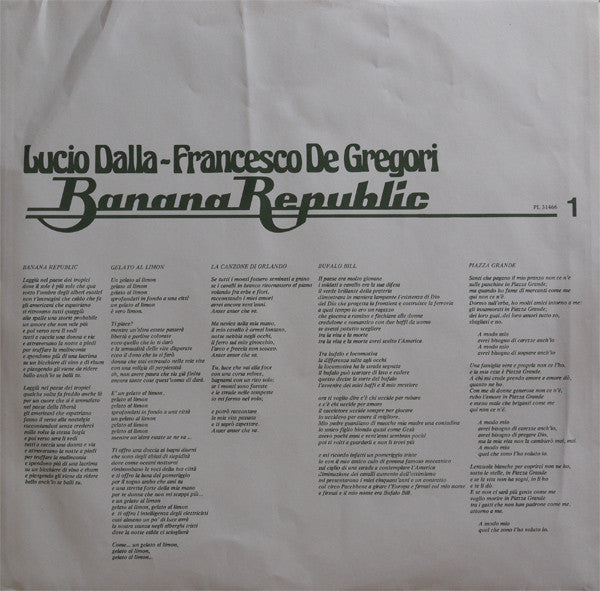 Lucio Dalla - Banana Republic
