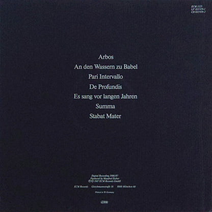 Arvo Pärt - Arbos