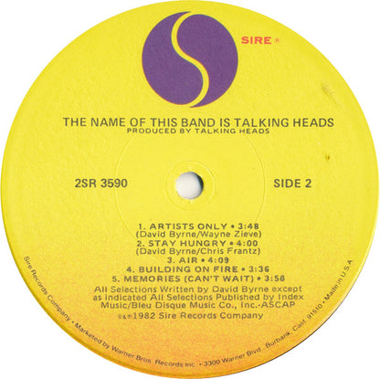 Talking Heads - The Name Of This Band Is Talking Heads