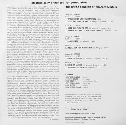 Charles Mingus - The Great Concert Of Charles Mingus