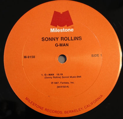 Sonny Rollins - Sonny Rollins Plays G-Man And Other Music For The Soundtrack Of The Robert Mugge Film "Saxophone Colossus"