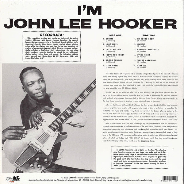 John Lee Hooker - I'm John Lee Hooker
