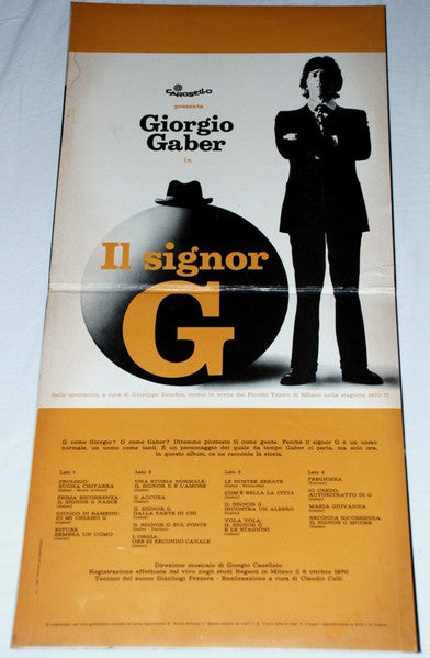 Giorgio Gaber - Il Signor G