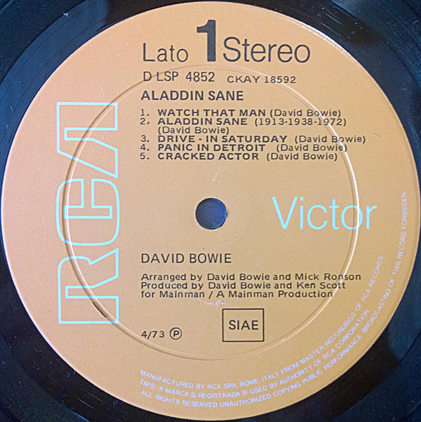 David Bowie - Aladdin Sane