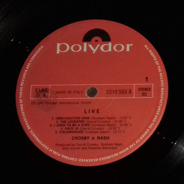 Crosby & Nash - Live