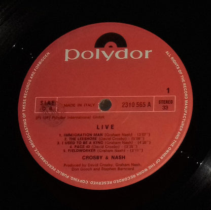 Crosby & Nash - Live