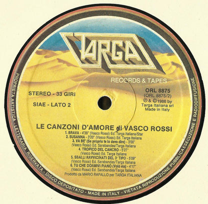 Vasco Rossi - Le Canzoni D'Amore Di Vasco Rossi
