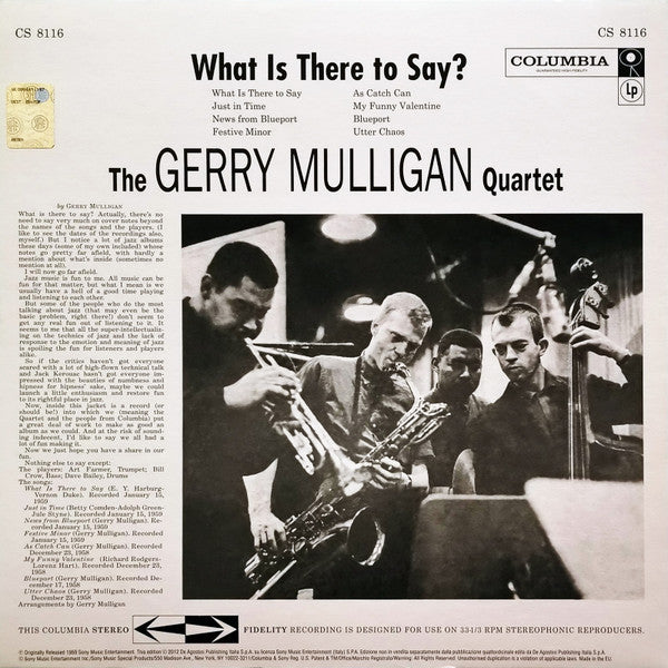 Gerry Mulligan Quartet - What Is There To Say?