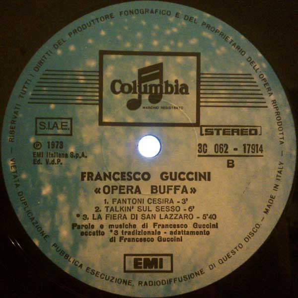Francesco Guccini - Opera Buffa