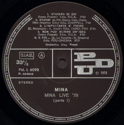 Mina - Live '78