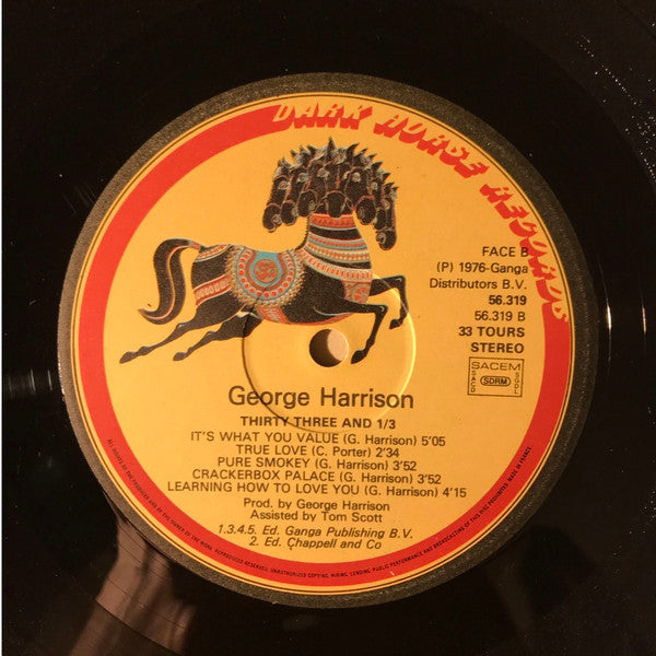 George Harrison - Thirty Three & 1/3