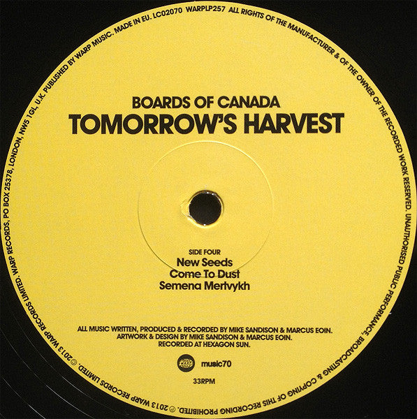 Boards Of Canada - Tomorrow's Harvest