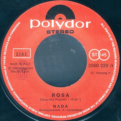 Nada - Rosa / Un Tocco In Più (7")
