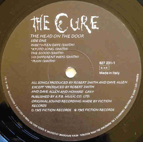 The Cure - The Head On The Door