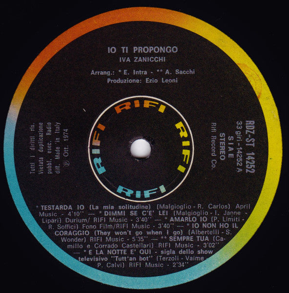 Iva Zanicchi - Io Ti Propongo