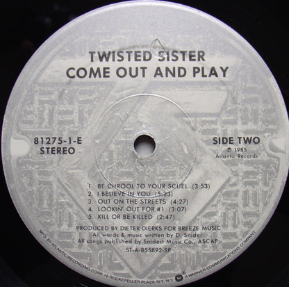 Twisted Sister - Come Out And Play