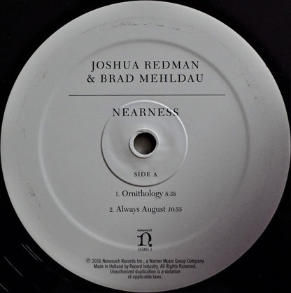 Joshua Redman & Brad Mehldau ‎– Nearness