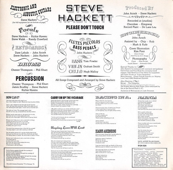 Steve Hackett - Please Don't Touch!