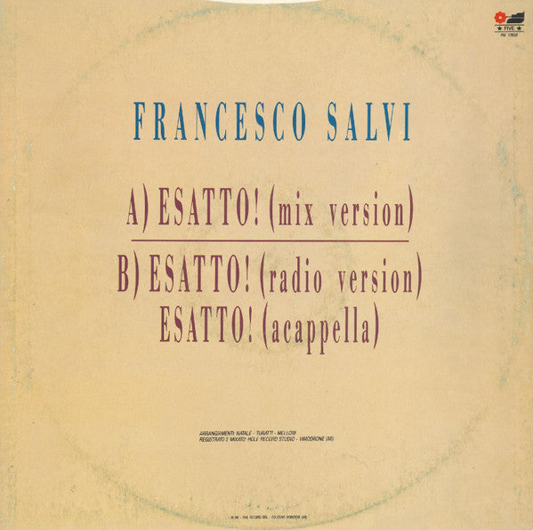 Francesco Salvi - Esatto! (Mix Version)