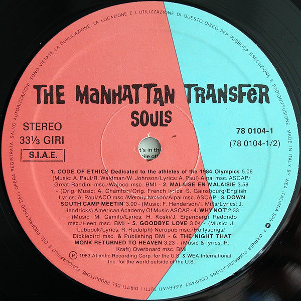 The Manhattan Transfer - Bodies And Souls