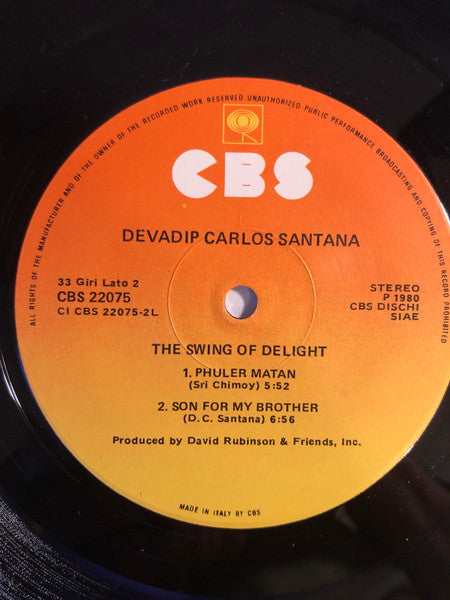 Carlos Santana - The Swing Of Delight